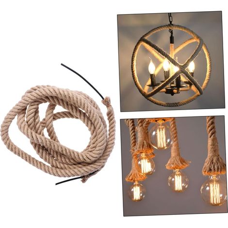 5m Câble Électrique Tressé Vintage pour Éclairage Cordon Métallique Fil pour Lampe Suspendue (1/5)