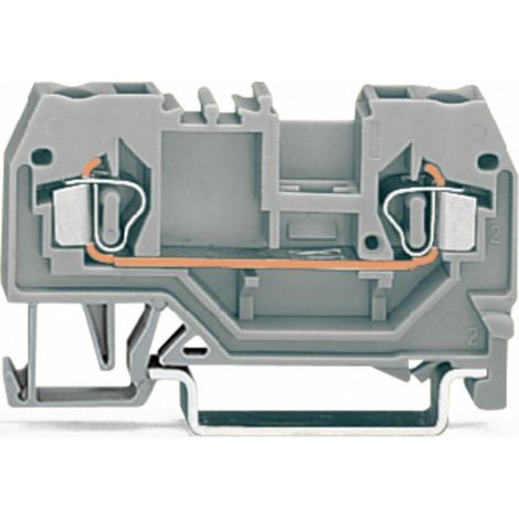 WAGO 280-901 Durchgangsklemme 5 mm Zugfeder Belegung: L Grau 100 St.