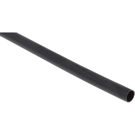 Gaine thermorétractable RS PRO, Dia. 4.8mm Noir rétreint 2:1, 1.2m ( Prix pour Sachet de 5 )