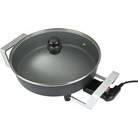 Bourgini Poêle électrique noir 6 litres 1800 W
