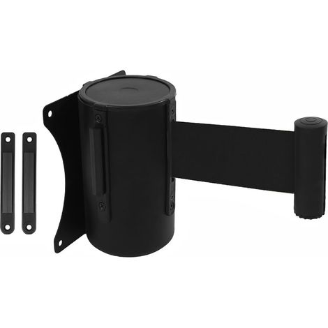 5m wall-mounted retractable belt barrier with steel housing (1/5)