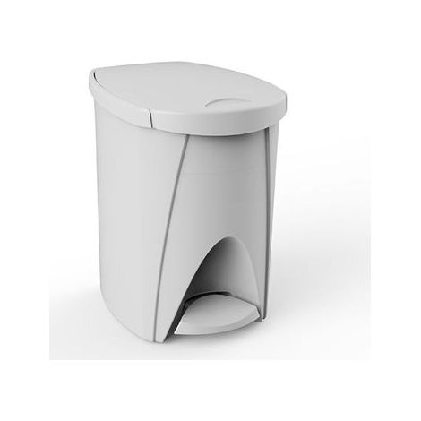 Secchio da 7 litri bianco con pedale 20x26x28 cm