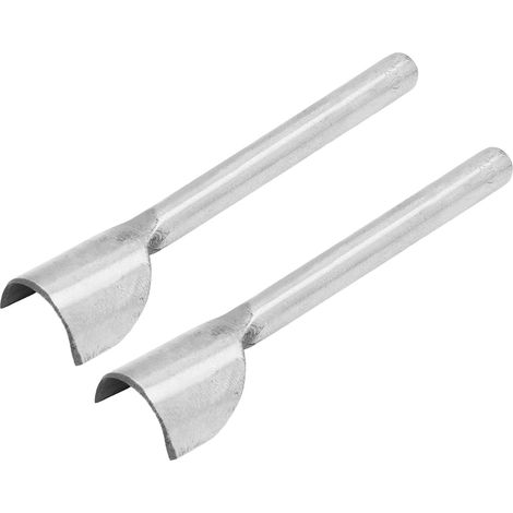 Ensemble de 2 outils de coupe-cuir demi-ronds en acier, poinçons pour ceintures et sangles (20 mm).