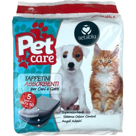 Pack 5 traverses 578578 chiens 60x60 cm absorbants multicouches SETABLU