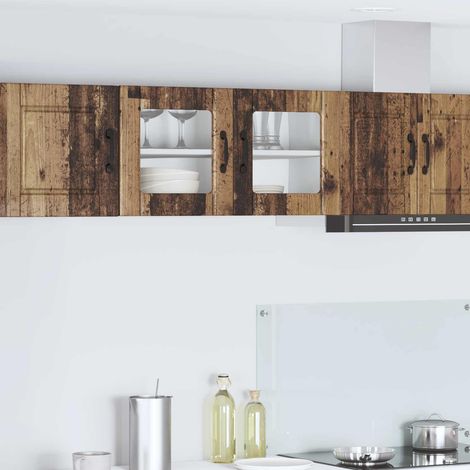 Küchenschrank mit Regal Altholz 80 x 31 x 40 cm Holzwerkstoff
