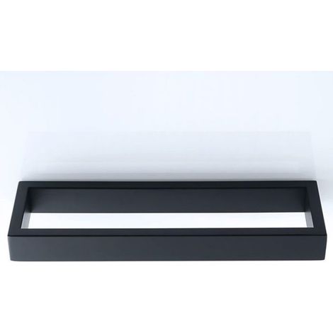 Porte-Serviettes - Anneau Porte Serviettes Mural - Acier Inoxydable SUS304 - Salle De Bain Cuisine - Noir Mat - 260 X 75 X 30 Mm - 1 Pièce (1/5)