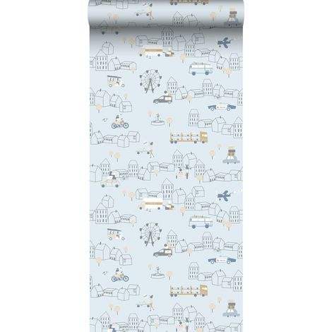 papier peint voitures bleu clair  - Sanders & Sanders (1/5)