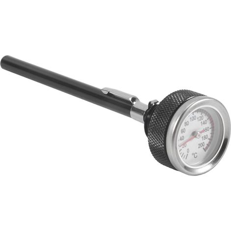 Bouchon de réservoir d'essence pour moto M20 x 2,5 avec thermomètre intégré et indicateur de température d'huile 35 mm (0-200 °C). (1/5)