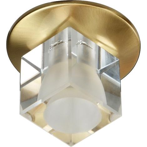 Spot encastré rond or satiné cristal 1xG4 20W Candellux SK-06