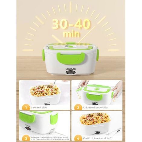 Lunch Box Chauffante - Électrique - 1.5L - 12V 24V 220V - 40W - Sac Isotherme (1/5)