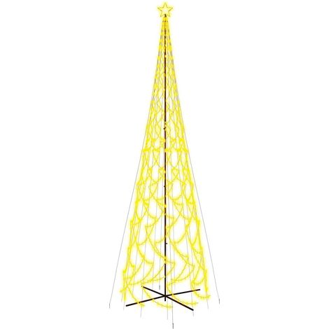 vidaXL Árbol de Navidad cónico 3000 LED blanco cálido 230x800 cm (1/2)