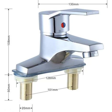 Zinc alloy basin faucet, household bathroom basin hot and cold water faucet, washbasin/desk basin, Shendas dual-function faucet - alloy body, IELTS