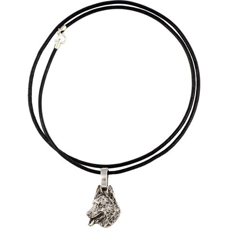 Deutsche Schäferhund-Halskette, silberplattierter Anhänger für Hundeliebhaber, dezenter Schmuck von Art-Dog (1/5)