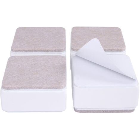3cm carbon steel furniture riser, 6cm carbon steel bed riser, 3cm white square furniture height (1/5)