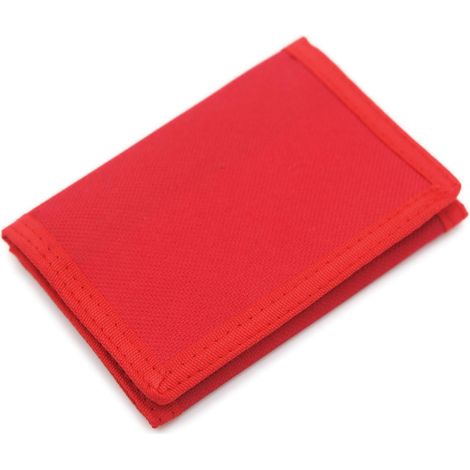 Portefeuille en toile à trois volets (rouge), (1/2)