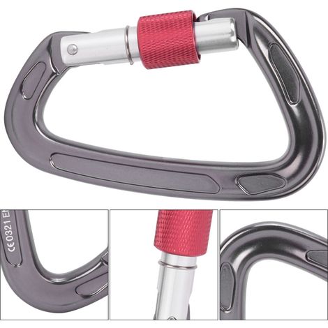 Mousqueton d'escalade en aluminium 7075 aviation pour via ferrata et randonnée (1/5)