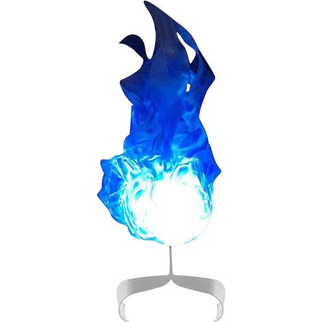 Herbstdekoration, Wohndeko, schwebende Halloween-Feuerkugel, beleuchtete schwebende Feuerkugel-Accessoires 2.0, Flammenlampe, Schlafzimmerdeko, ästhetische blaue Weihnachtsornamente 1 (1/2)