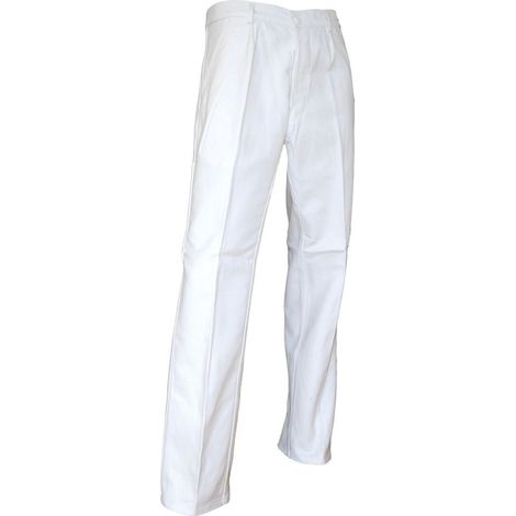 Pantalon de peintre LMA 100144 PINCEAU taille 52 blanc 100% coton (1/3)