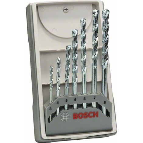Bosch 7-tlg. CYL-1 Mauerwerkbohrer-Set, 3/4/5/6/6/7/8 mm (1/4)
