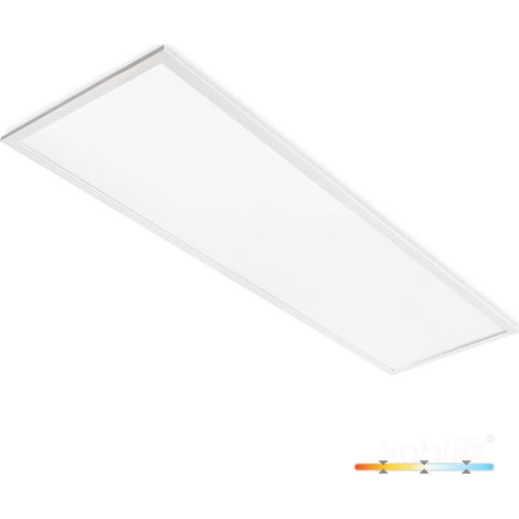 Panneau LED rectangulaire 40 W blanc 3 températures de couleur en saillie ou encastrable 120 x 30 cm CAPRI Kobi (1/5)
