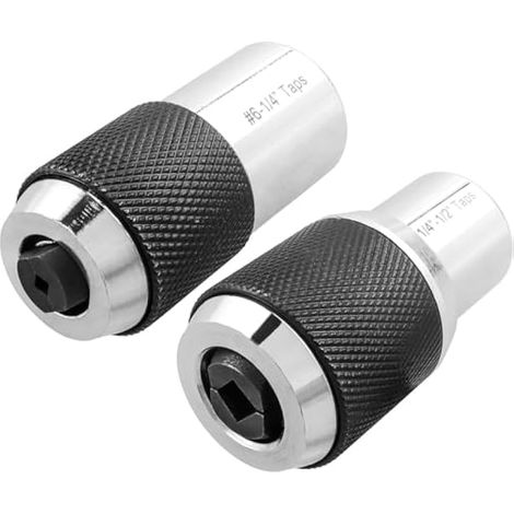 Jeu de 2 douilles de taraud réglables, entraînement 3/8", pour tarauds 6-1/2", idéal pour espaces restreints