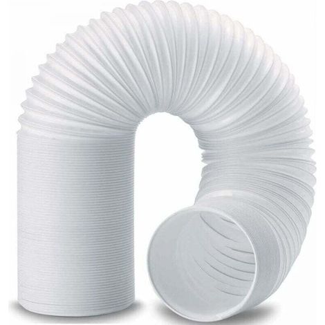Tuyau Climatiseur Mobile, Diamètre 150mm Tuyau d'Evacuation en PVC Flexible Tube De Ventilation Longueur de 2M Universel Tuyau Kit Pour Climatiseur Mobile Extracteur d'Air Sèche-linge (1/4)