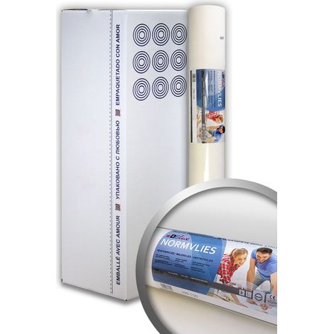 Intissé de rénovation revêtement non-tissé de lissage 150 g Profhome NormVlies 299-150 intissé à peindre professionnel 9 rouleaux 168,75 m2