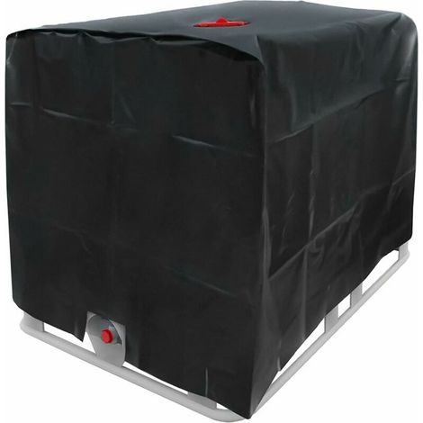 Telo copri serbatoio acqua, telo copri serbatoio IBC da 1000 litri, materiale impermeabile, in polietilene, antipolvere, anti-UV, anti-pioggia (116 x 100 x 120 cm) (1/5)