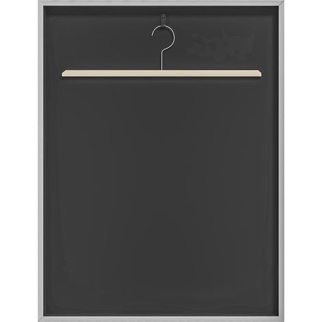 Boîte en aluminium à cadre en T pour supports de maillots acryliques, doublure en feutre, 70 x 90 cm (1/5)