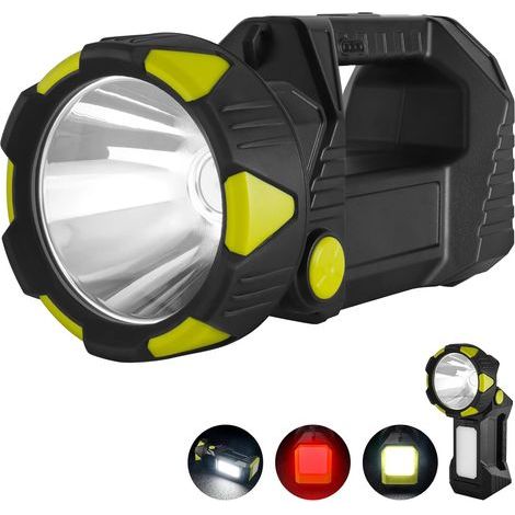 4800mAh Lanterne LED Rechargeable, Lampe Camping Rotative à 90°, 8 Modes, Lampe LED Rechargeable Projecteur Portable, Lampe de Camping IPX4 Étanche pour Camping, à Bandoulière (1/5)
