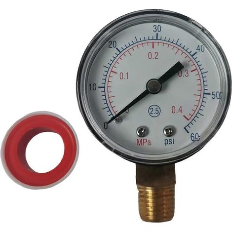 Pool Spa Filter Water Pressure Gauge for Sand and D.E.-- (1/5)