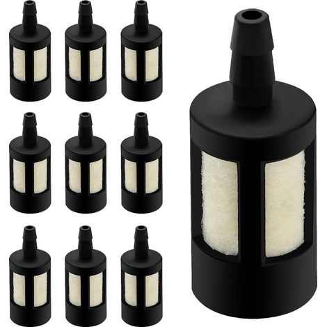Kraftstofffilter für Benzin-Kettensäge, Kraftstofffilter für Rasenmäher, Gebläse, Rasentrimmer, 10 Stück