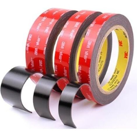 Pack de 3 formats de ruban adhésif double VHB, durable, facile à nettoyer, adapté à l’automobile, au mobilier, à la cuisine ou à la salle de bain, 10/20/40mm3m1,1mm