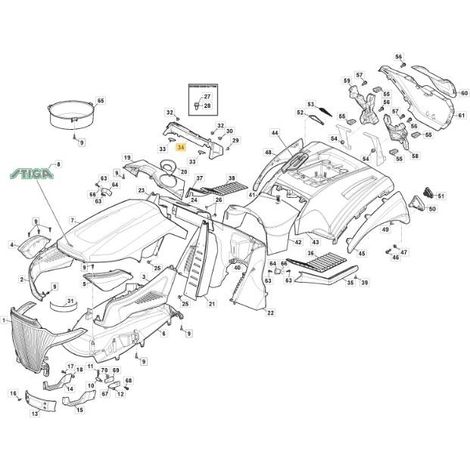 KIT TABLERO TX HE GRIS NCS8000N S/C(FTI) ORIGINAL STIGA - 325120281/0