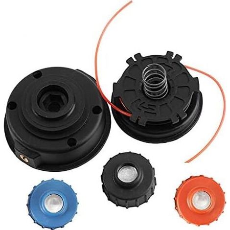 Accesorios para cortacésped, tomacorriente universal para automóvil, hilo de nailon de colores divididos, cabezal de desbrozadora mini (1/4)