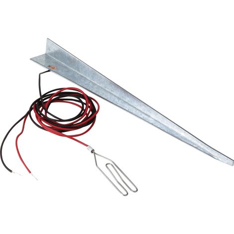 Beaumont – Piquet de terre 30 cm – Acier galvanisé – Pour fixation de clôtures et lignes de terre – Résistant aux intempéries