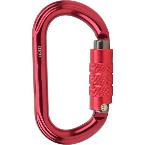 Symmetrischer O-förmiger selbstsichernder Kletterkarabiner für die Bergsicherheit (1/5)