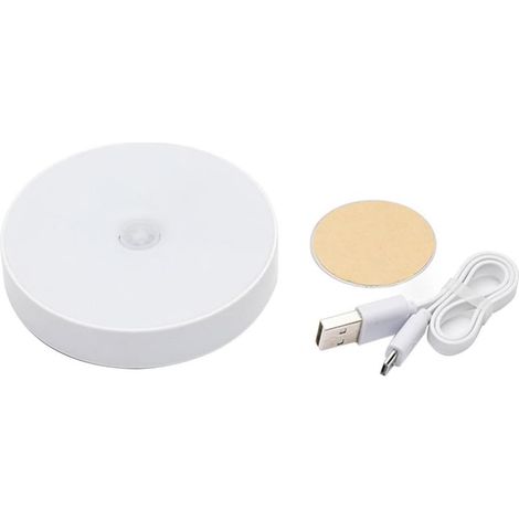 Capteur de mouvement LED Lumière, Capteur de mouvement LED Light Night Light USB Lampe murale escaliers Capteur du corps Lumière chaude (1/5)