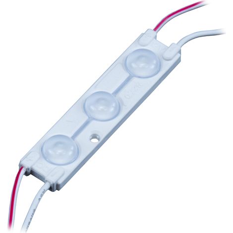 MW-MLD-2835-3G-LENS: 3x 2835 0,72W LED-Modul mit Linse, 160° Abstrahlwinkel, grüne Lichtfarbe