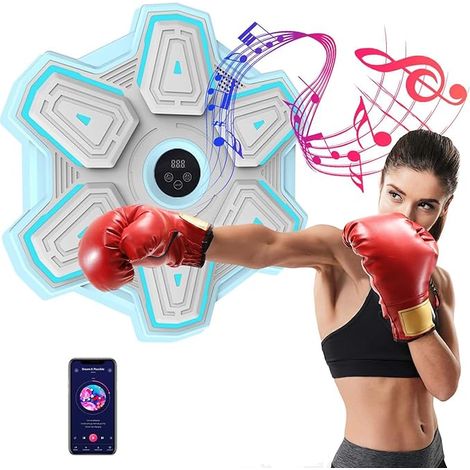 Robots boxer, robos, smart box trainer bluetooth, convertidor de pared y e-boxes, 8 unidades para niños y adultos, azul (1/5)