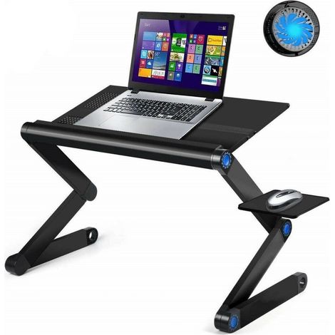 Trade Shop - Pc Coffee Table Soporte Plegable Cuaderno Del Cuaderno De Calor Ventilador Usb 18cm Q-zj187 - (1/5)
