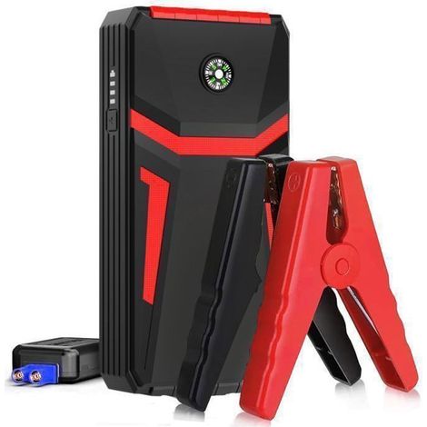 Booster Batterie Voiture-Démarreur de Voiture -12V-1000A-12800mAh-6,0L Essence/4,0L Diesel-avec Pinces Sécurité Intelligentes (1/5)