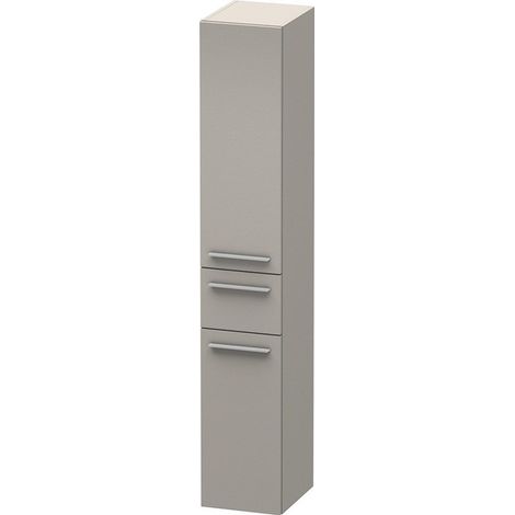 Mobile alto Duravit X-Large 1128, 2 ante in legno, 1 cassetto centrale, cerniera sinistra, 300 mm, Colore (anteriore/corpo): Terra Opaco - XL1128L1414