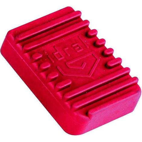 Ricambio copripedale in gomma blu, rosso e nero Idral 02096/CR-02096/CB-02096/CN  Rosso (1/2)