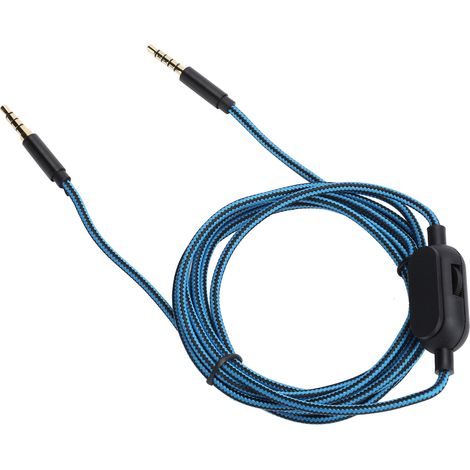 Câble pour casque audio avec prise jack 3,5 mm et contrôle du volume pour Logitech Astro A40, A10 et A30 (1/5)