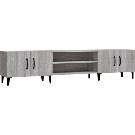 Meuble TV sonoma gris 180x31,5x40 bois d'ingénierie (1/5)
