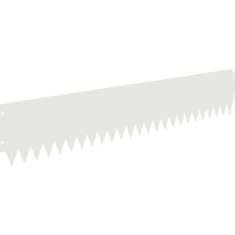 Raseneinfassung 10 pcs 103 x 20 cm Stahl Weiß vidaXL