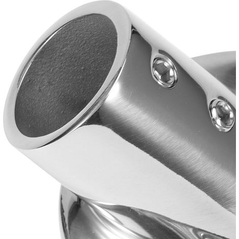 Support d'angle 45° pour tube rond 22mm, raccord de rampe en acier inoxydable 316, quincaillerie marine pour bateau