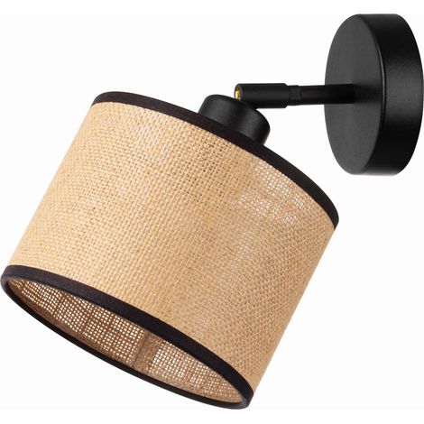 Lampe Tornado AMP1 en jute noir (1/5)