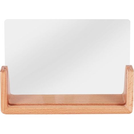Cornice portafoto a forma di U in acrilico e legno massello per ufficio/camera da letto – 7 pollici (1/5)